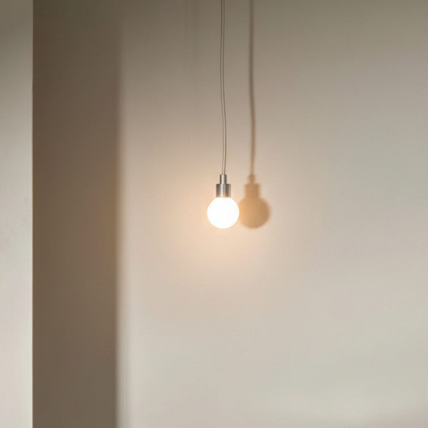 Orb Pendant Mini Brushed Nickel & Fabric Flex